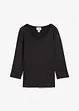 Shirt met rond hals en 3/4 mouwen, bonprix