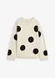 Oversized trui met stippen, bonprix