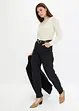 Barrel twill broek met riem, bonprix