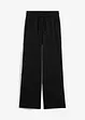 Wijde jersey broek van interlock, bonprix