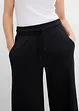 Wijde jersey broek van interlock, bonprix