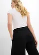 Wijde jersey broek van interlock, bonprix