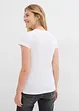 Geribd shirt met korte mouwen (set van 2), bonprix