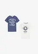 Jongens T-shirt (set van 2) van biologisch katoen, bonprix