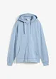 Sweater met capuchon en ritssluiting, bonprix