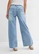 Wide leg jeans, mid waist, full length, bonprix