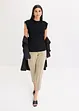 Geribd shirt met ruches, bonprix