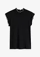 Geribd shirt met ruches, bonprix