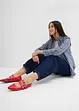 Balloon jeans high waist, super zacht, cropped, bonprix