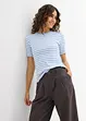 Geribd shirt shirt met korte mouwen, bonprix