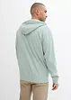 Sweatjack met capuchon van puur biologisch katoen, loose fit, bonprix