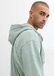 Sweatjack met capuchon van puur biologisch katoen, loose fit, bonprix