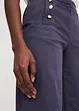 Twill broek met docoratieve knopen, bonprix