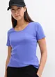 Geribd shirt van biologisch katoen (set van 2), bonprix