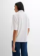 Poloshirt met schoudervulling in viscose-mix, bonprix