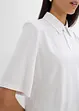 Poloshirt met schoudervulling in viscose-mix, bonprix