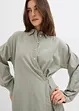Asymmetrische overhemdblouse van viscosemix, bonprix