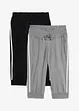 Capri joggingbroek van katoen (set van 2), bonprix