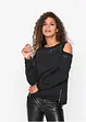 Sweater met cut-outs en studs, RAINBOW