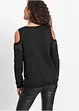 Sweater met cut-outs en studs, RAINBOW