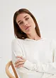 Gebreide hoodie met kangoeroezak van viscosemix, bonprix