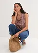 Top met watervalhals van soepele viscose, bonprix