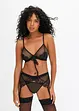 Bralette + string + jarretels (3-dlg. set), VENUS