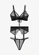 Bralette + string + jarretels (3-dlg. set), VENUS