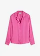 Blouse van satijn met reverskraag, bonprix