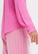 Blouse van satijn met reverskraag, bonprix