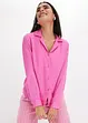 Blouse van satijn met reverskraag, bonprix