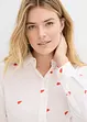 Mousselline blouse met hartjes, bonprix