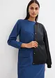 Mini-jurk met schoudervullingen van viscosemix, bonprix