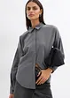 Omkeerbare oversized blouse van viscosemix, bonprix
