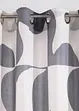 Transparant gordijn met grafisch motief van gerecycled polyester (1 stuk), bonprix