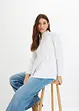 Lange blouse met plooitjes, bonprix