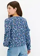 Gedessineerde blouse met volants, bonprix