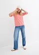 Gestreept shirt van biologisch katoen met 3/4 mouwen, bonprix