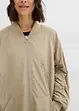 Lange bomber met gebreide kraag, bonprix