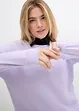 Longsleeve van katoenmix met high-low zoom, bonprix
