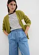 Wide leg jeans mid waist met comfortband, bonprix