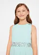 Chiffon meisjes jurk met paillettenband, bonprix