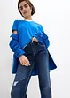 Straight jeans, mid waist, cropped, bonprix