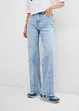 Wide leg jeans, high waist, low stretch, bonprix