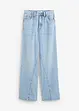 Wide leg jeans, high waist, low stretch, bonprix