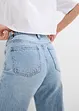 Wide leg jeans, high waist, low stretch, bonprix