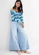 Wide leg jeans, mid waist, comfortabele taillenband, bonprix