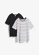 T-shirt (set van 2) van puur biologisch katoen, bonprix