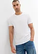 T-shirt van biologisch katoen, slim fit (set van 2), bonprix