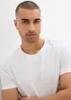T-shirt van biologisch katoen, slim fit (set van 2), bonprix